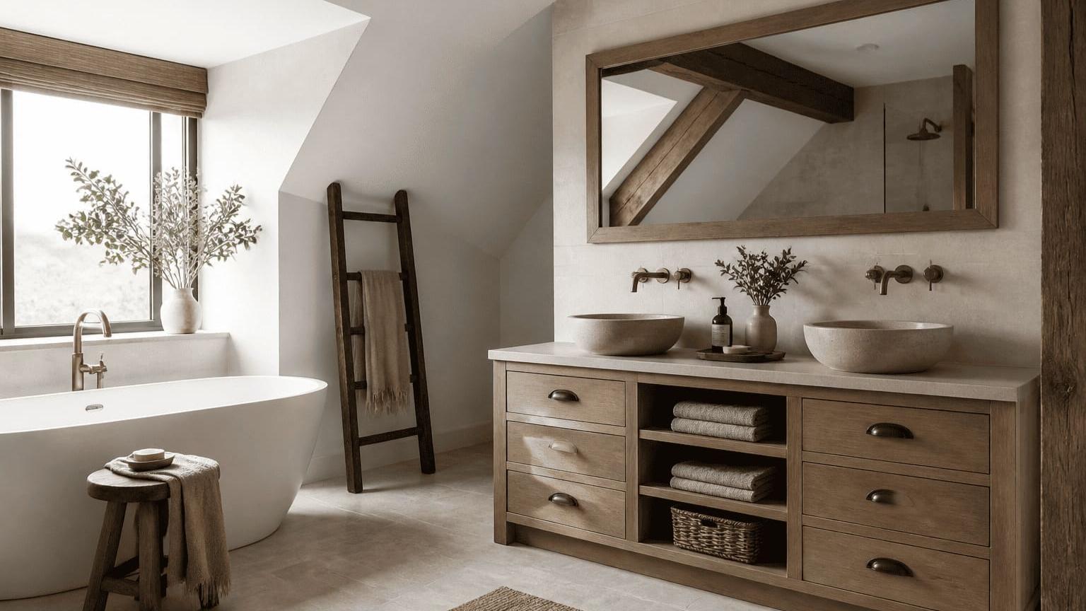 Wat een landelijke badkamer echt kenmerkt