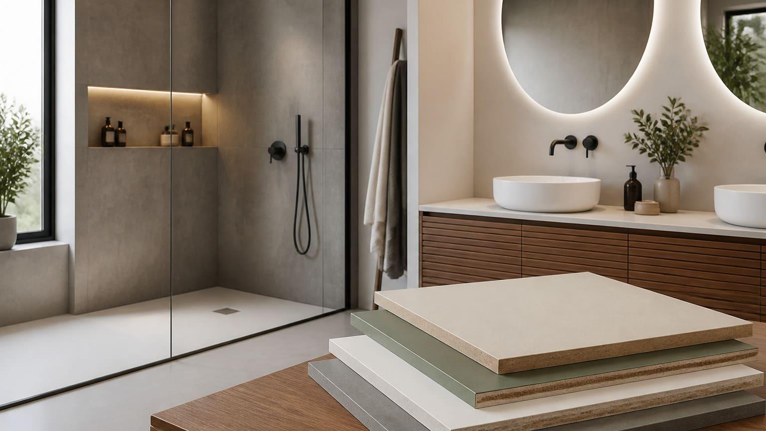 Watervast plaatmateriaal voor de badkamer: wat zijn je opties?