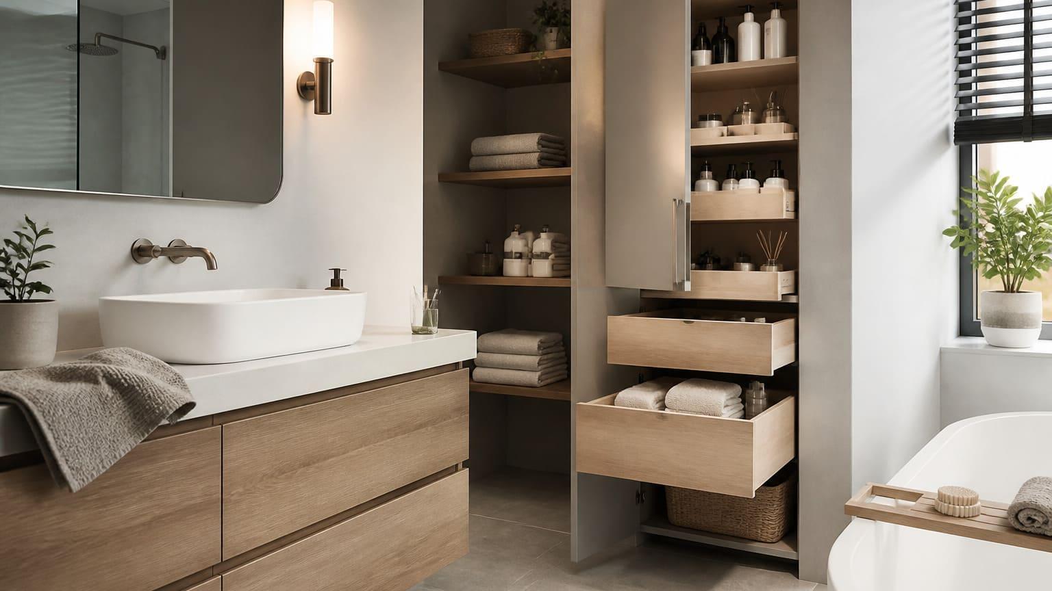 Slimme opbergruimte in je badkamer: zo benut je elke centimeter