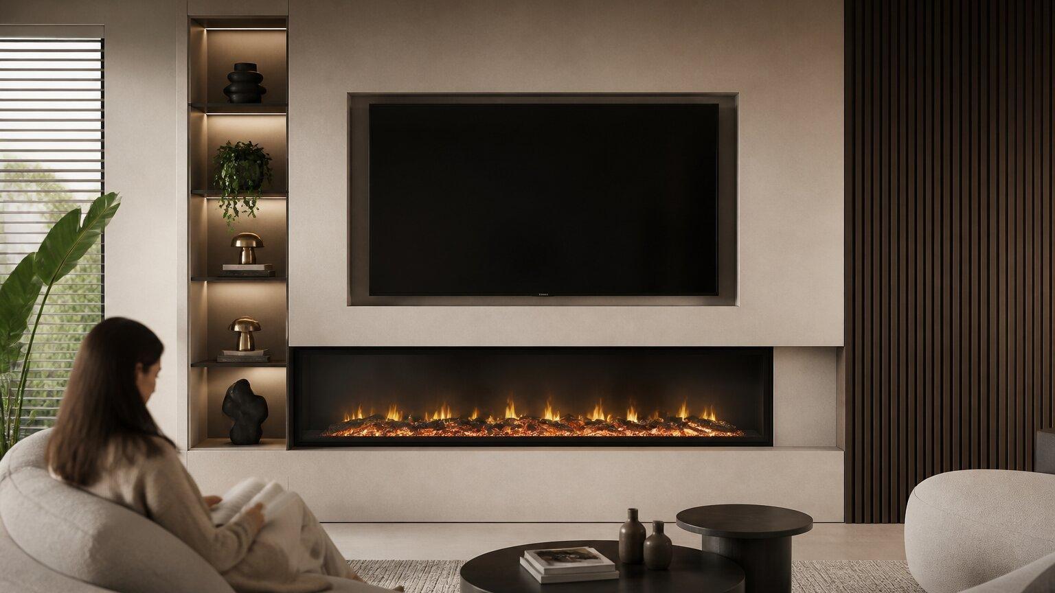 Elektrische haarden die passen in een cinewall