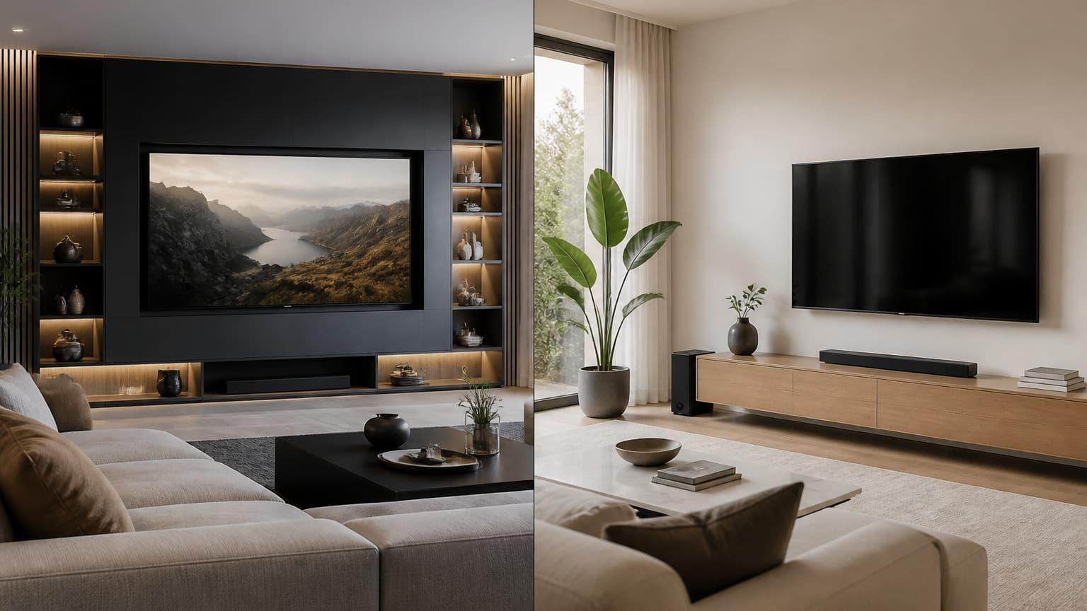 Cinewall op maat vs. tv aan de muur