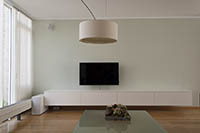 TV-dressoir wit met TV-steun