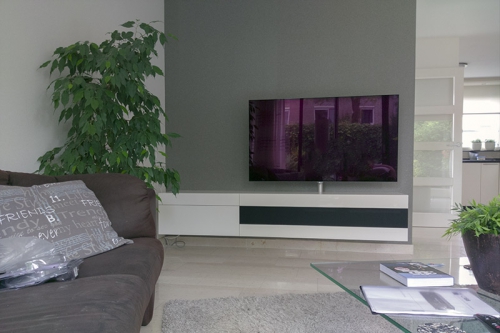 Front tv met tv steun
