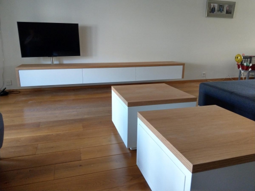 TV steun, eiken afwerking, dressoir5